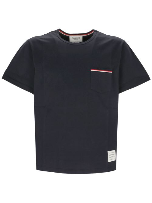 T-shirt con taschino THOM BROWNE | MJS010A01454415